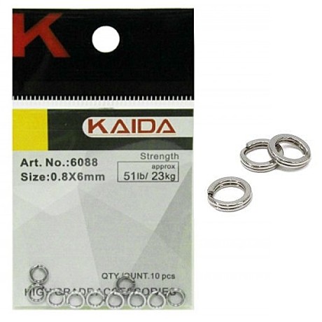 Заводное кольцо Kaida K6088 0.8X6mm